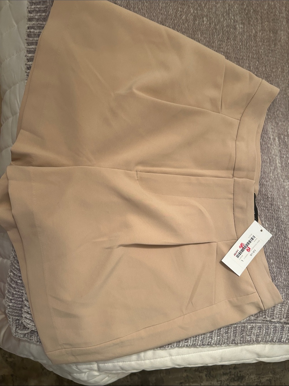 fab'rik Tan High-Waist Dress Skort